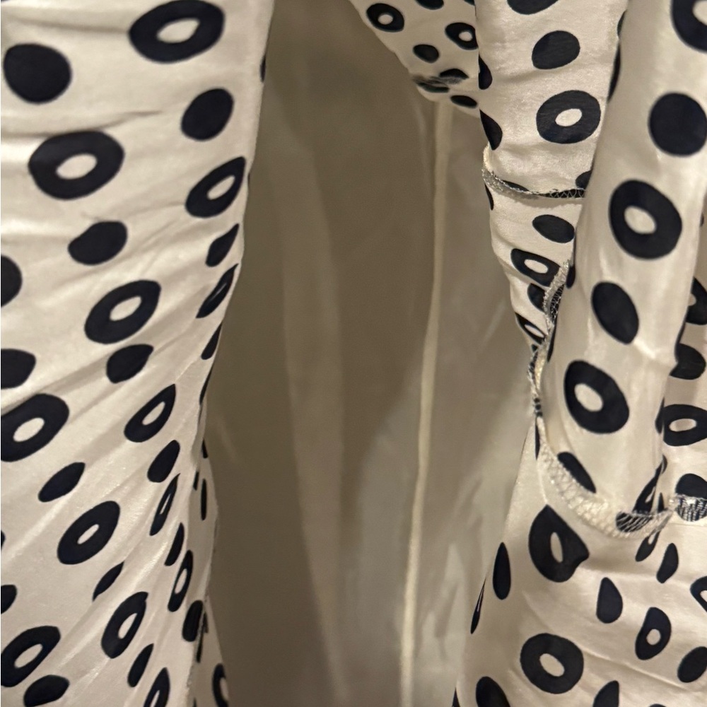✨ Strenesse Gabriele Strehle 100% Silk Geometric Midi Dress – Size 2 (US) - Picture 6 of 13